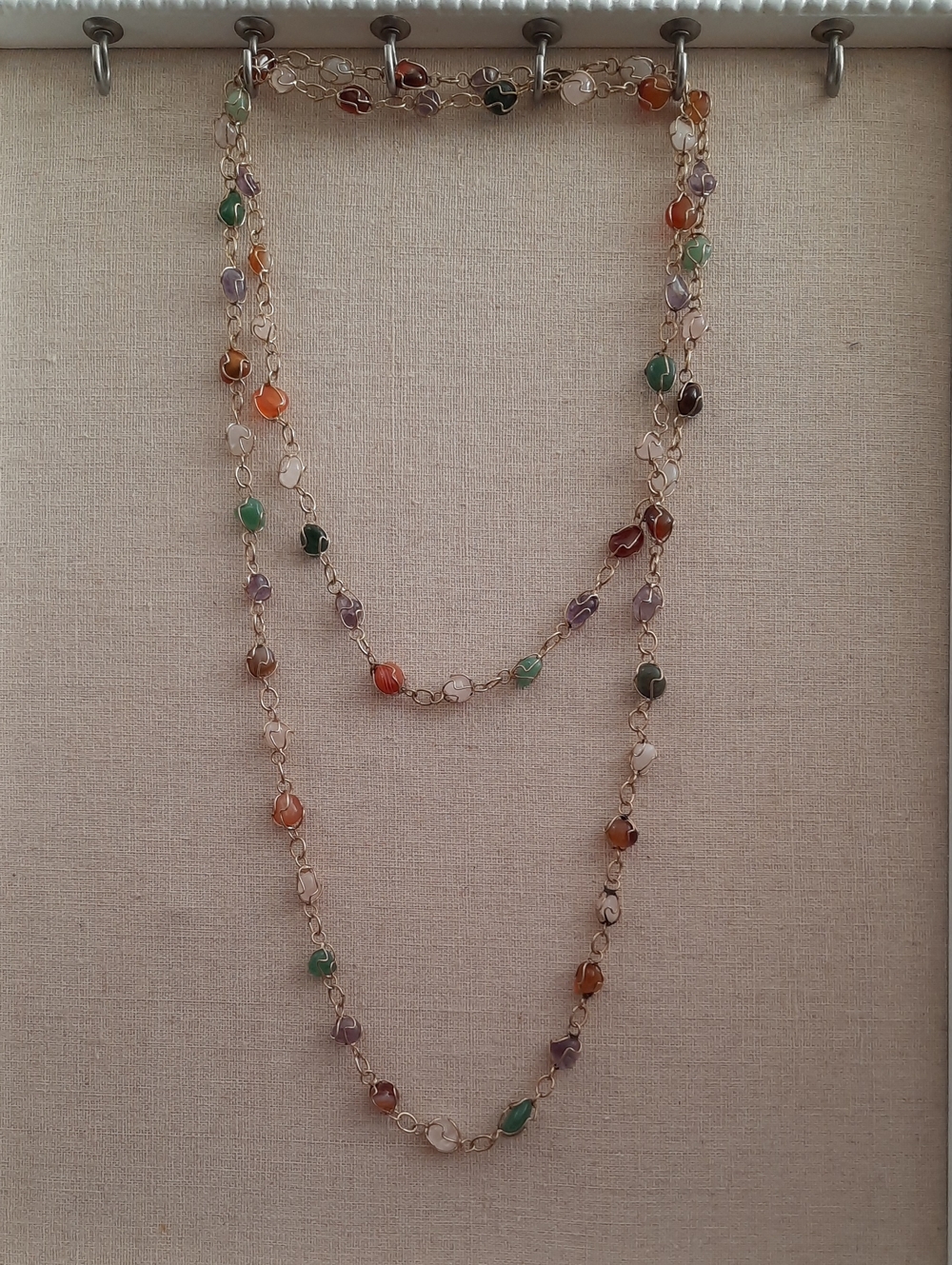 Multi-Color Natural Stone Necklace